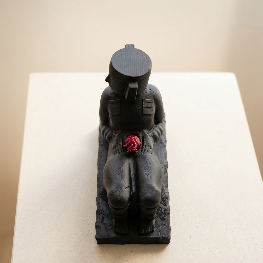 Figura Chac Mool Maya Con Ofrenda