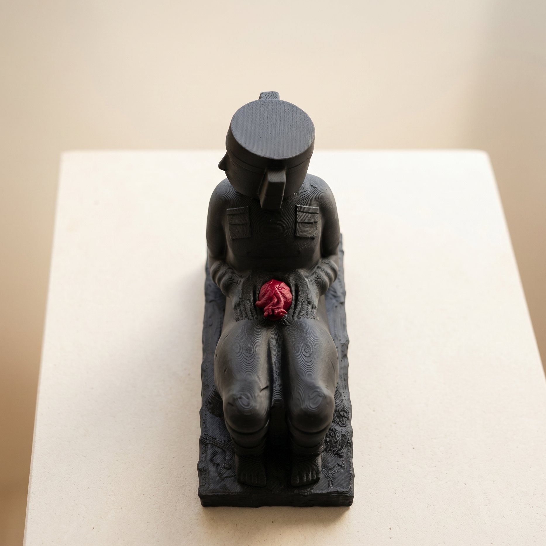 Figura Chac Mool Maya Con Ofrenda